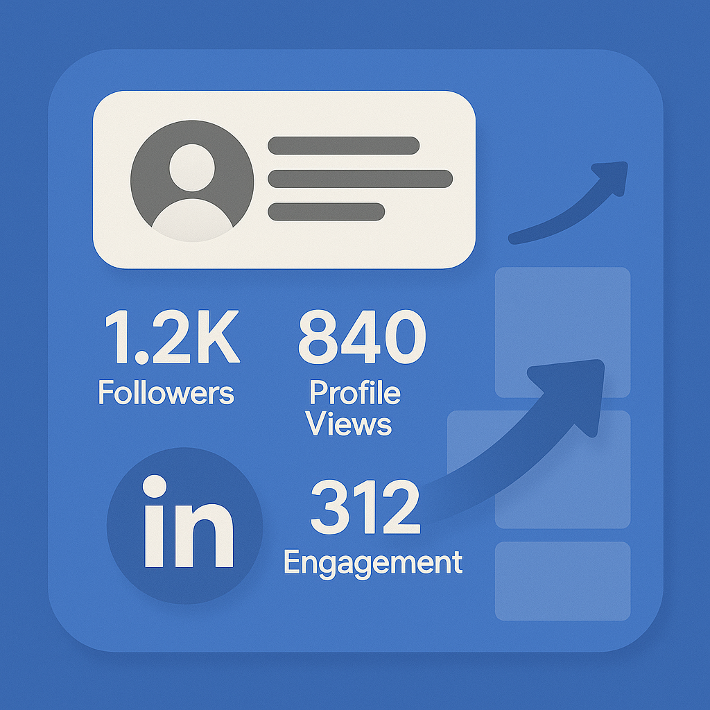 Professional using LinkedIn on a laptop