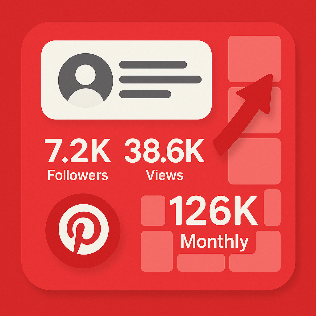 Phone showing a successful Pinterest board